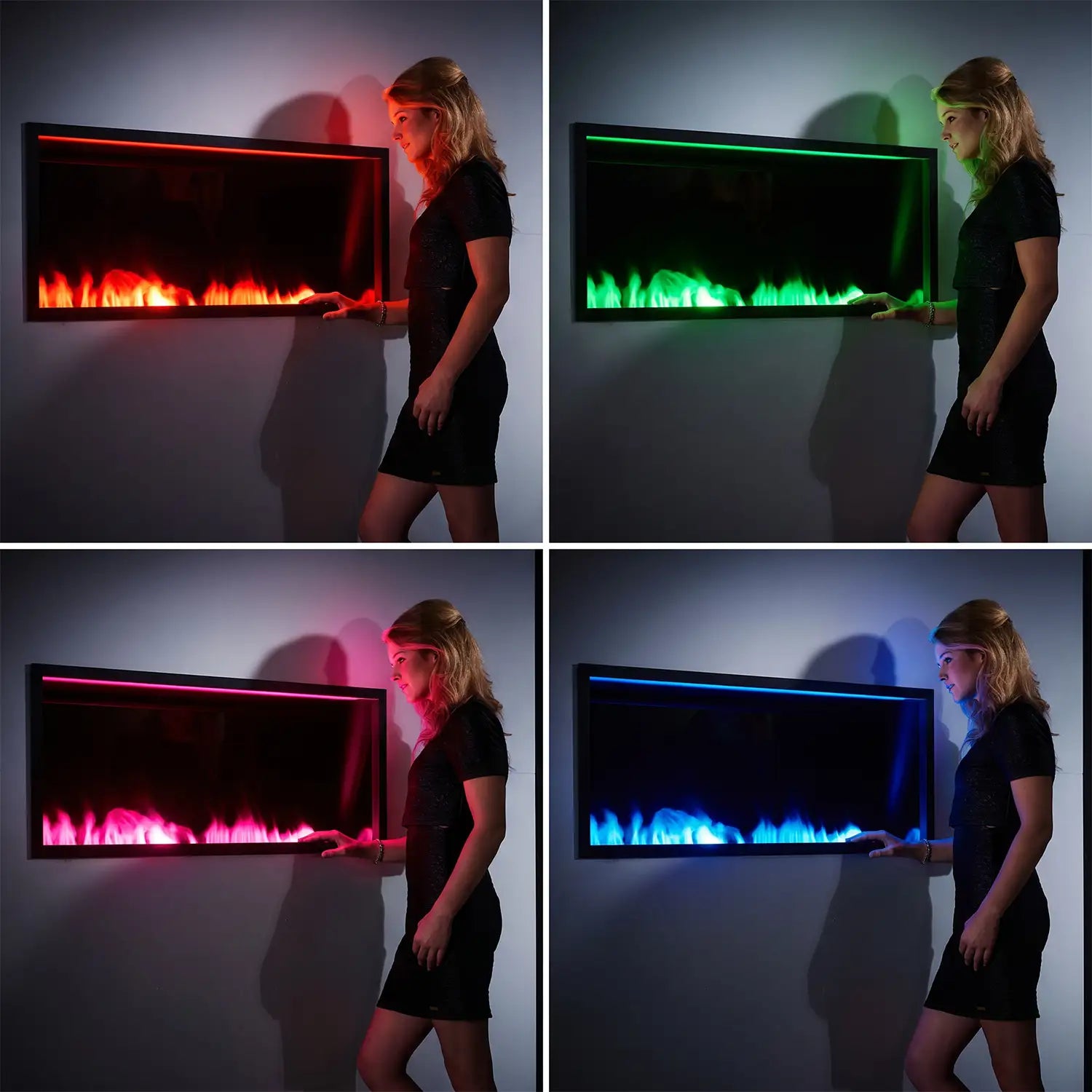 Lareira de Vapor de Água Incanto 1500 ST Multicolorida de Dupla Face