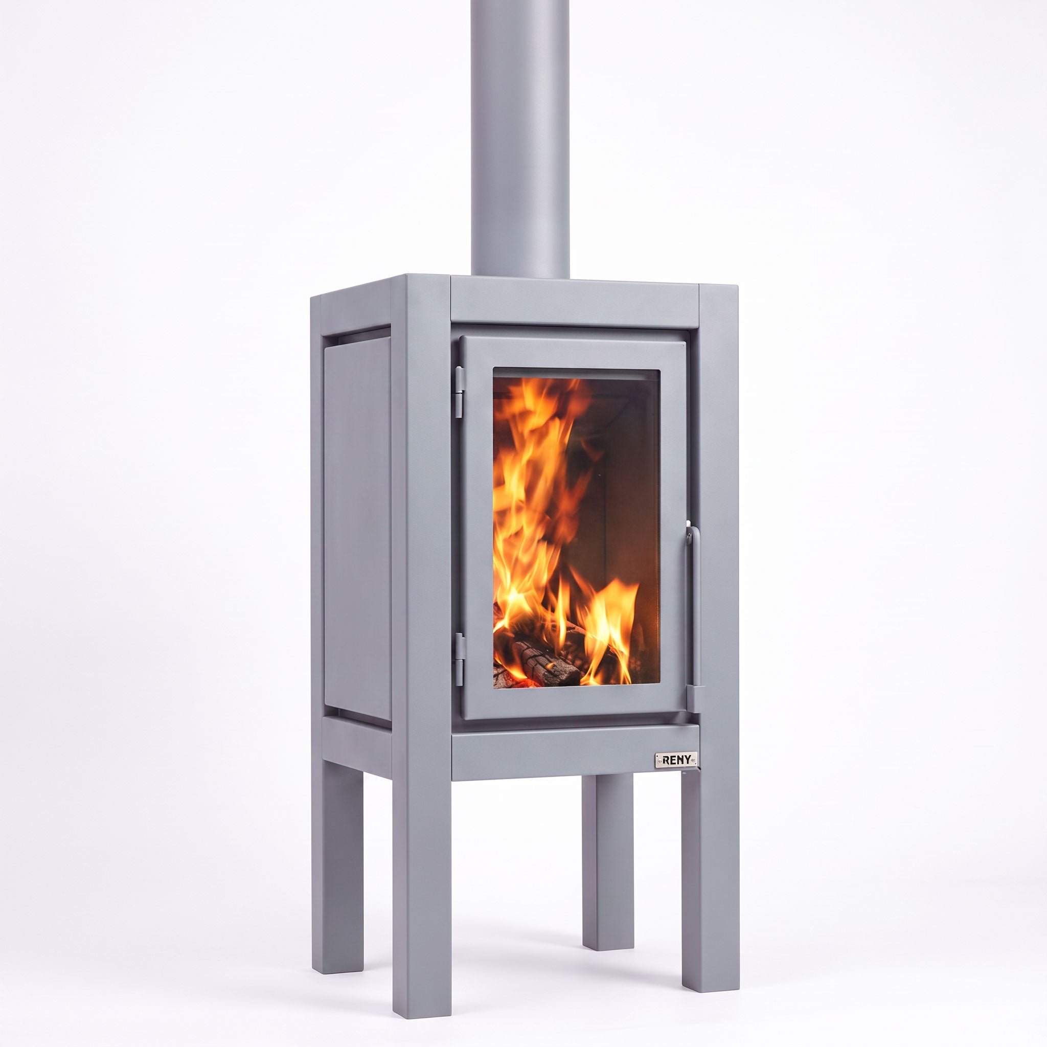 Quaruba XXL Outdoor Fireplace - Matte Steel