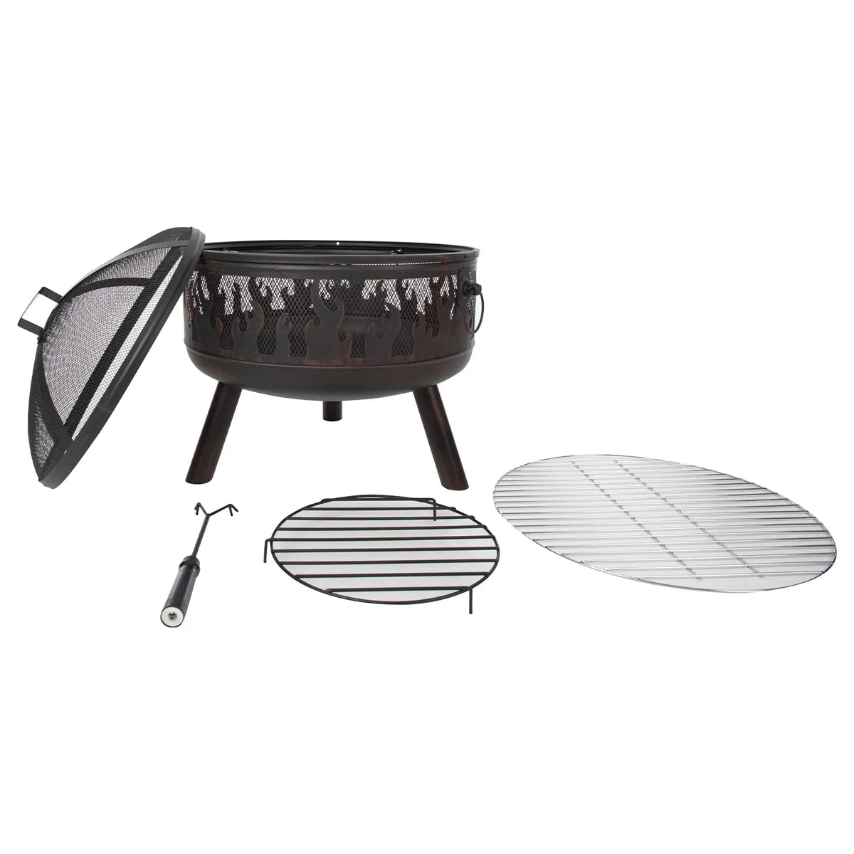 Blazer Firepit com Grelhador