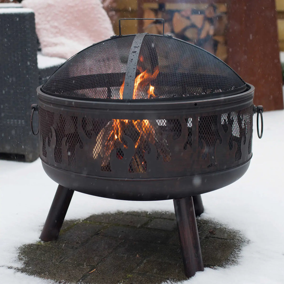 Blazer Firepit com Grelhador