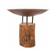 Braseiro com Base de Madeira em Aço Corten