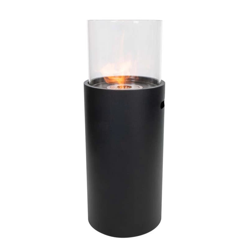 Outdoor Black Freestanding Bioethanol Fireplace