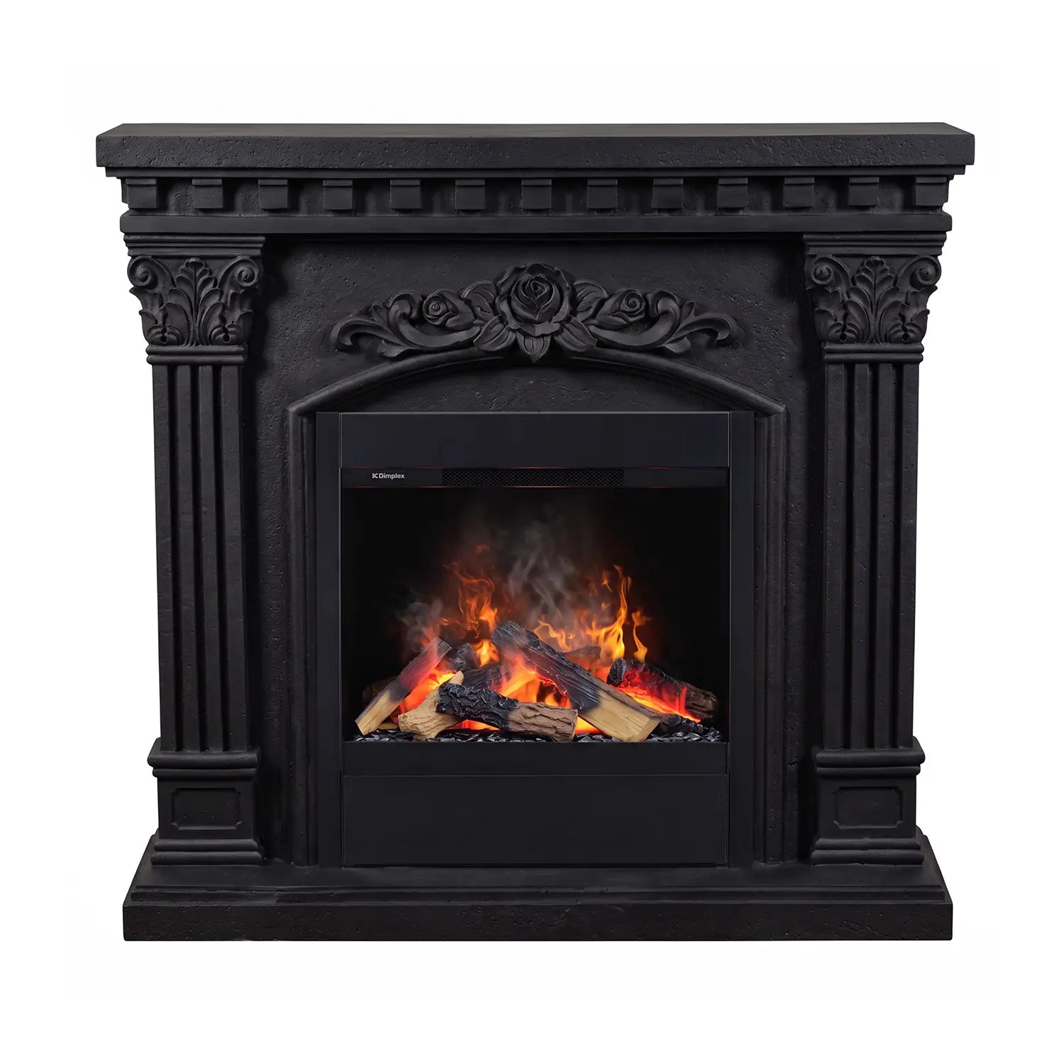 Freyr - Lareira de Vapor de Água em Polystone - Preto