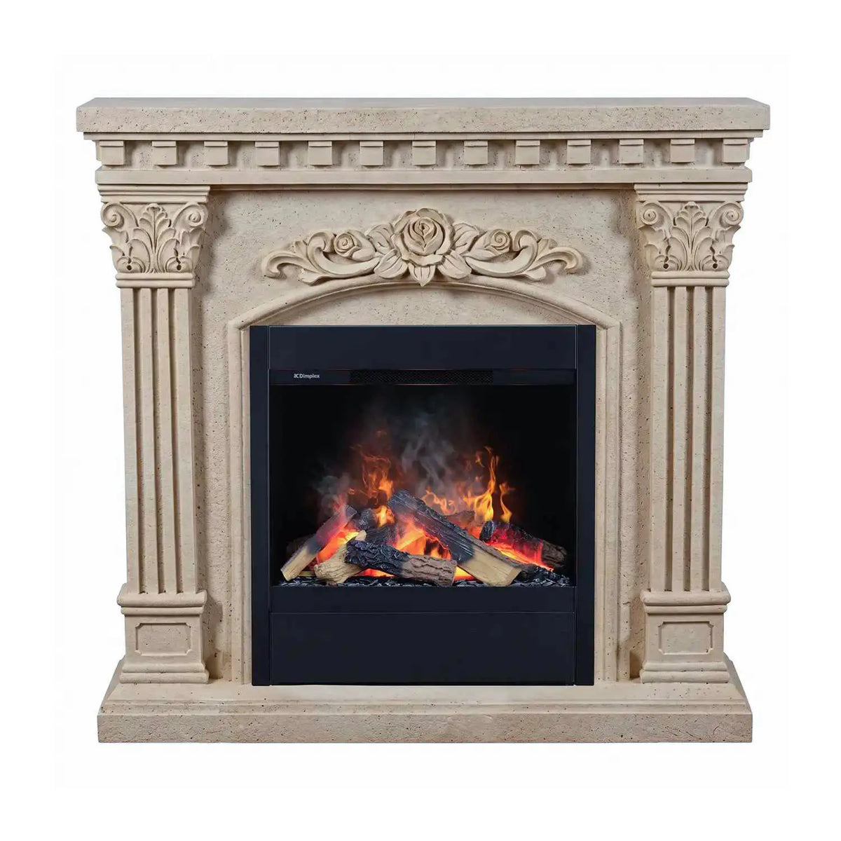 Freyr - Lareira de Vapor de Água em Polystone - Branco