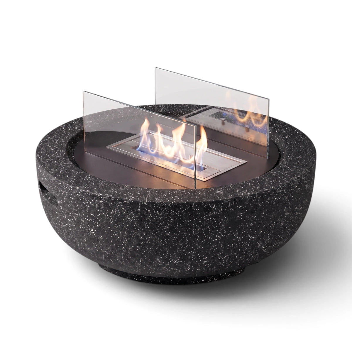 AROS - Preto Granito - Lareira de Bioetanol para Exterior