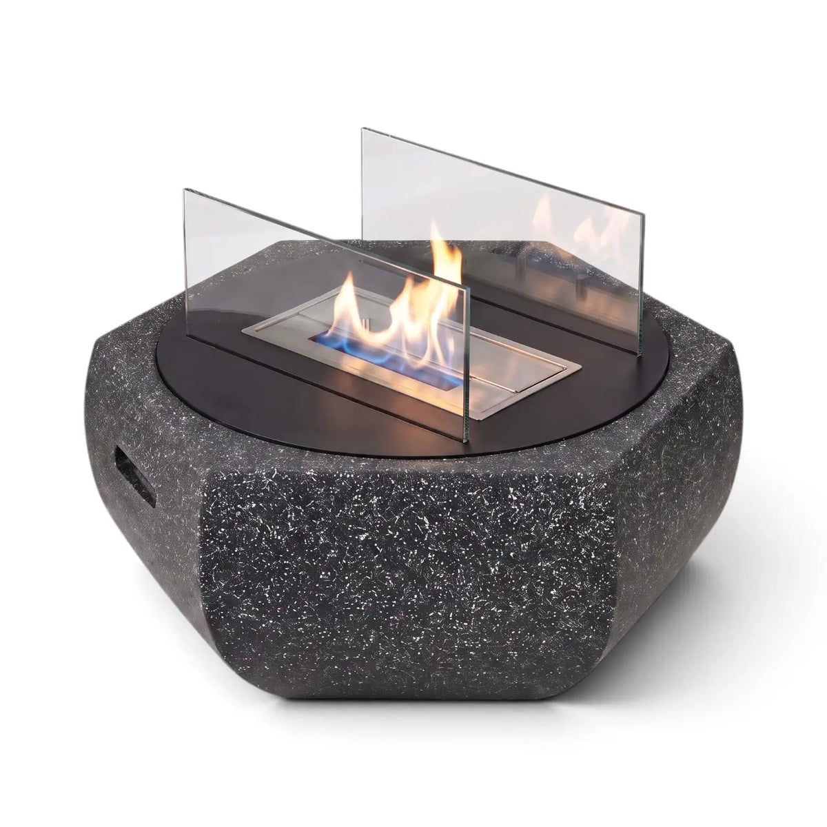 SOLIS - Preto Granito - Lareira de Bioetanol para Exterior