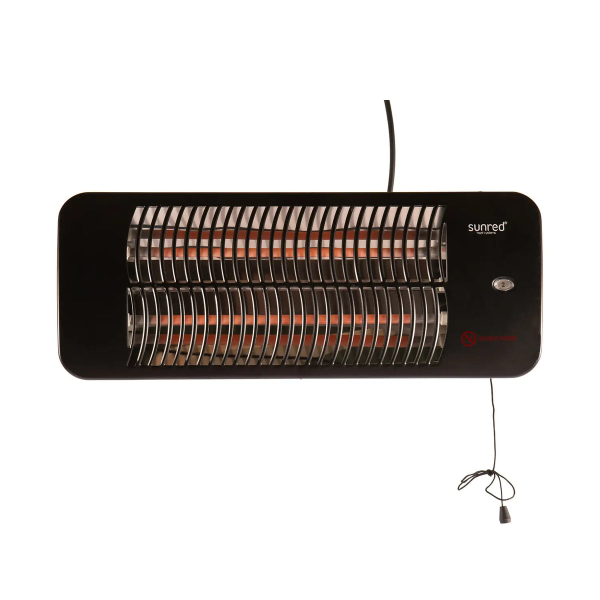 Aquecedor de Pátio Elétrico Lugo 2000 Watt - Montagem na Parede