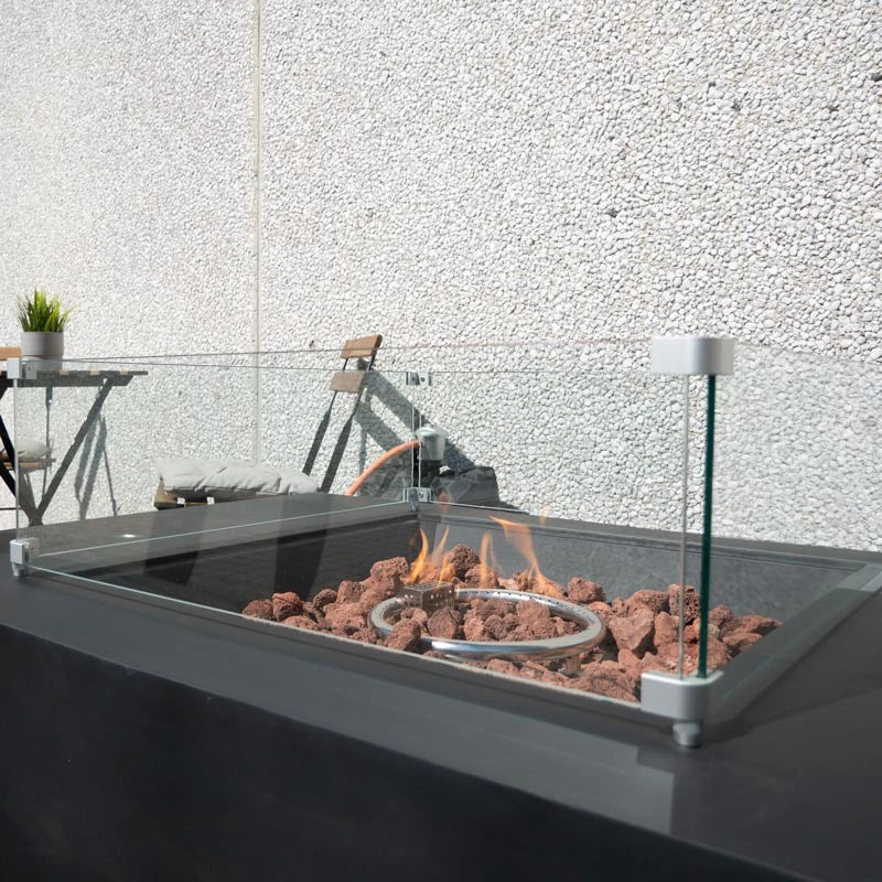 Safety glass for Tokyo/Kawasaki fire pit
