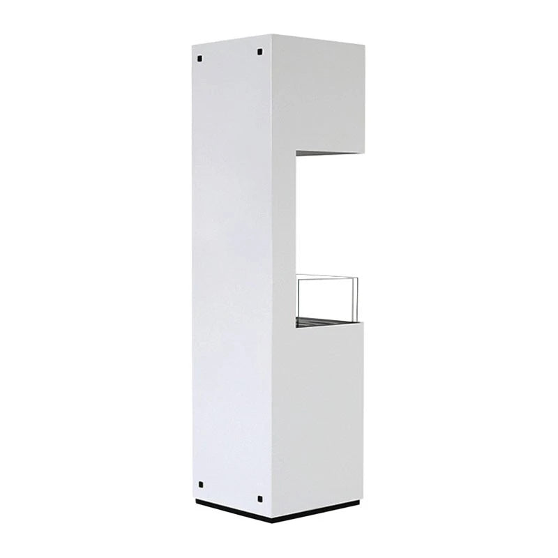 Open 3-Sided Bio Fireplace - White