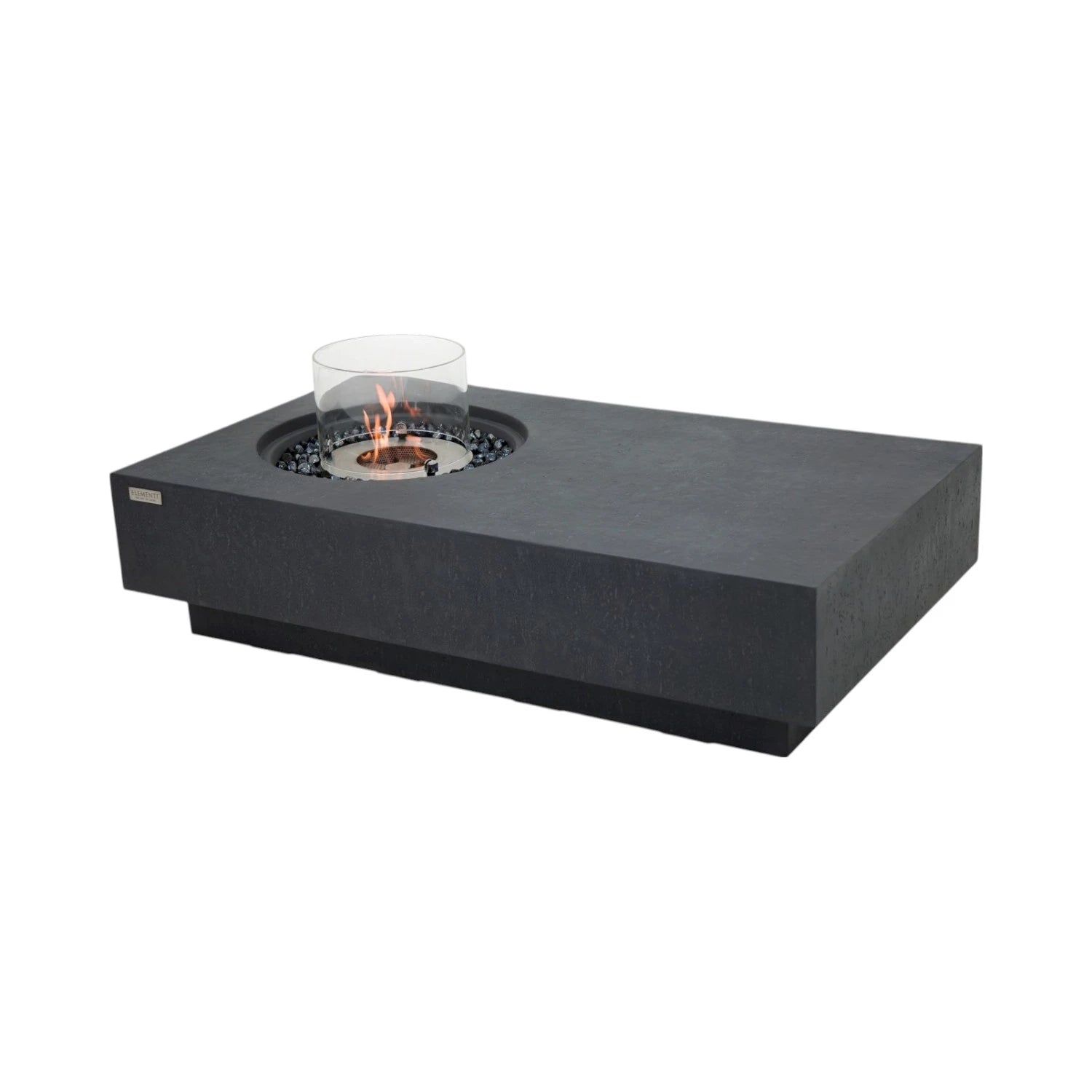 Metropolis Bioethanol Fire Table – Slate Black