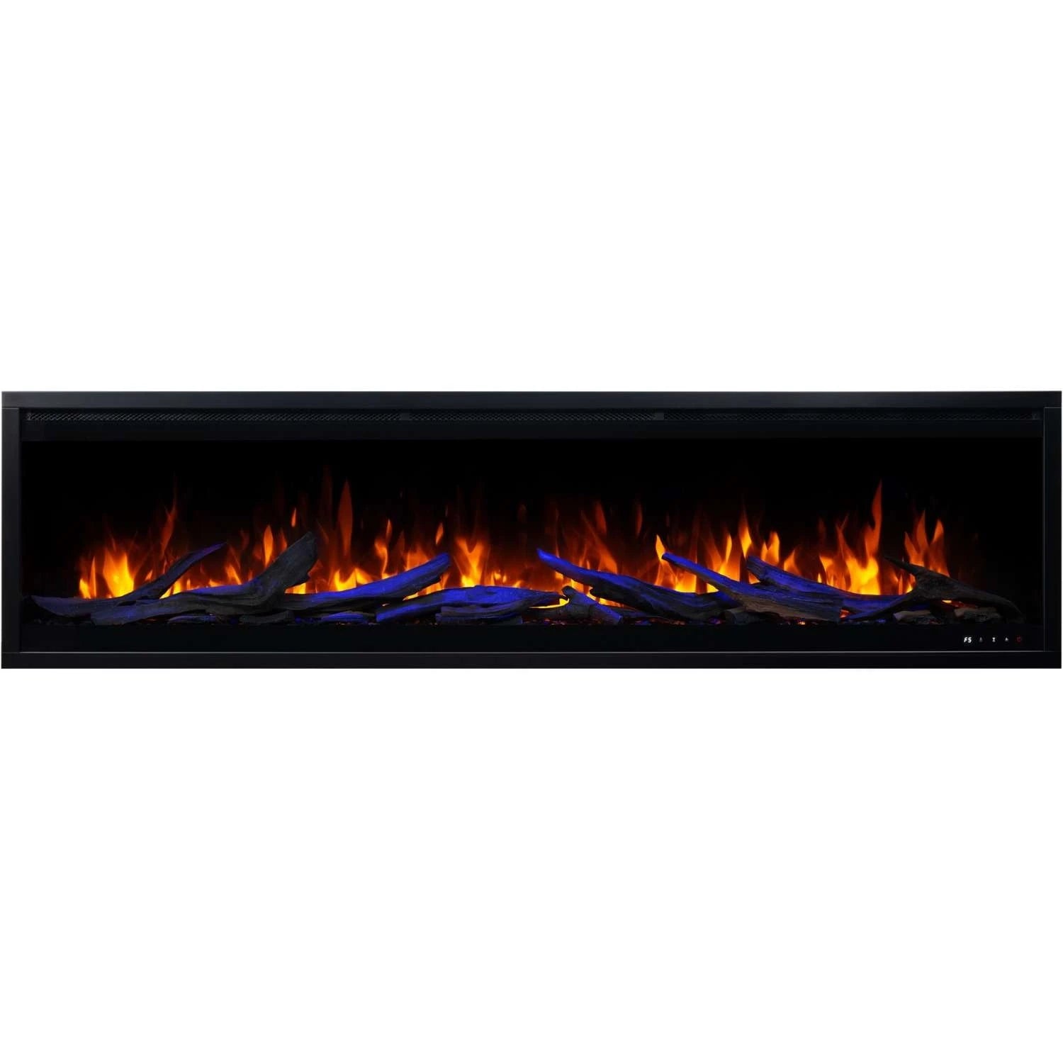 Lareira Elétrica de Parede Royal Pro - Preto - 180 cm