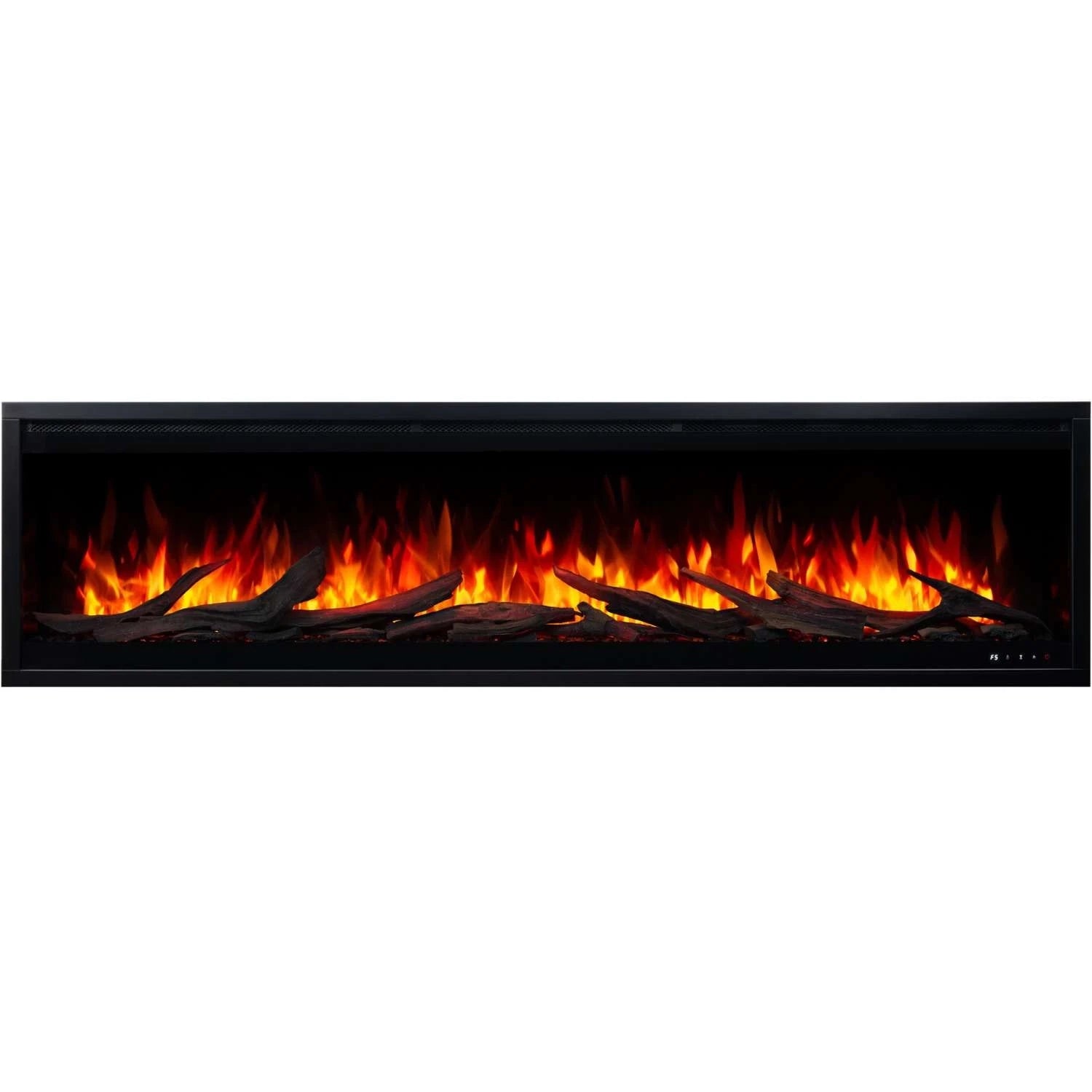 Lareira Elétrica de Parede Royal Pro - Preto - 180 cm