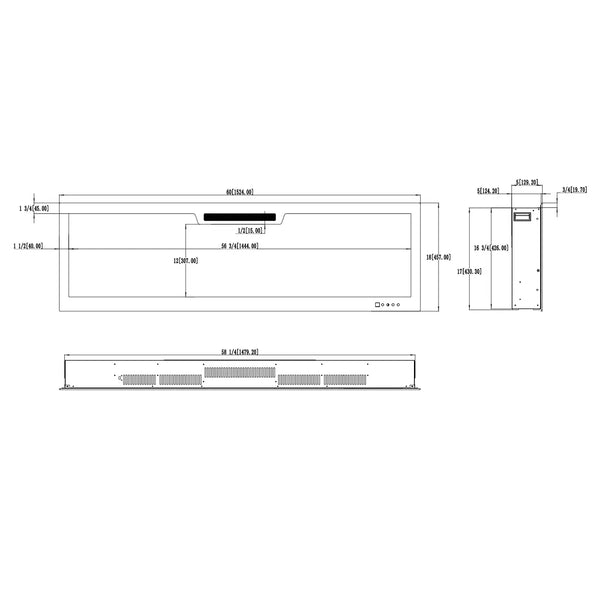 Aflamo Elite 153 cm Electric Fireplace