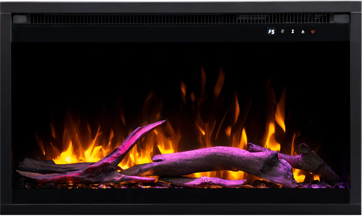 Inserto de Lareira Elétrica 3D Aflamo 35\" (90 cm)