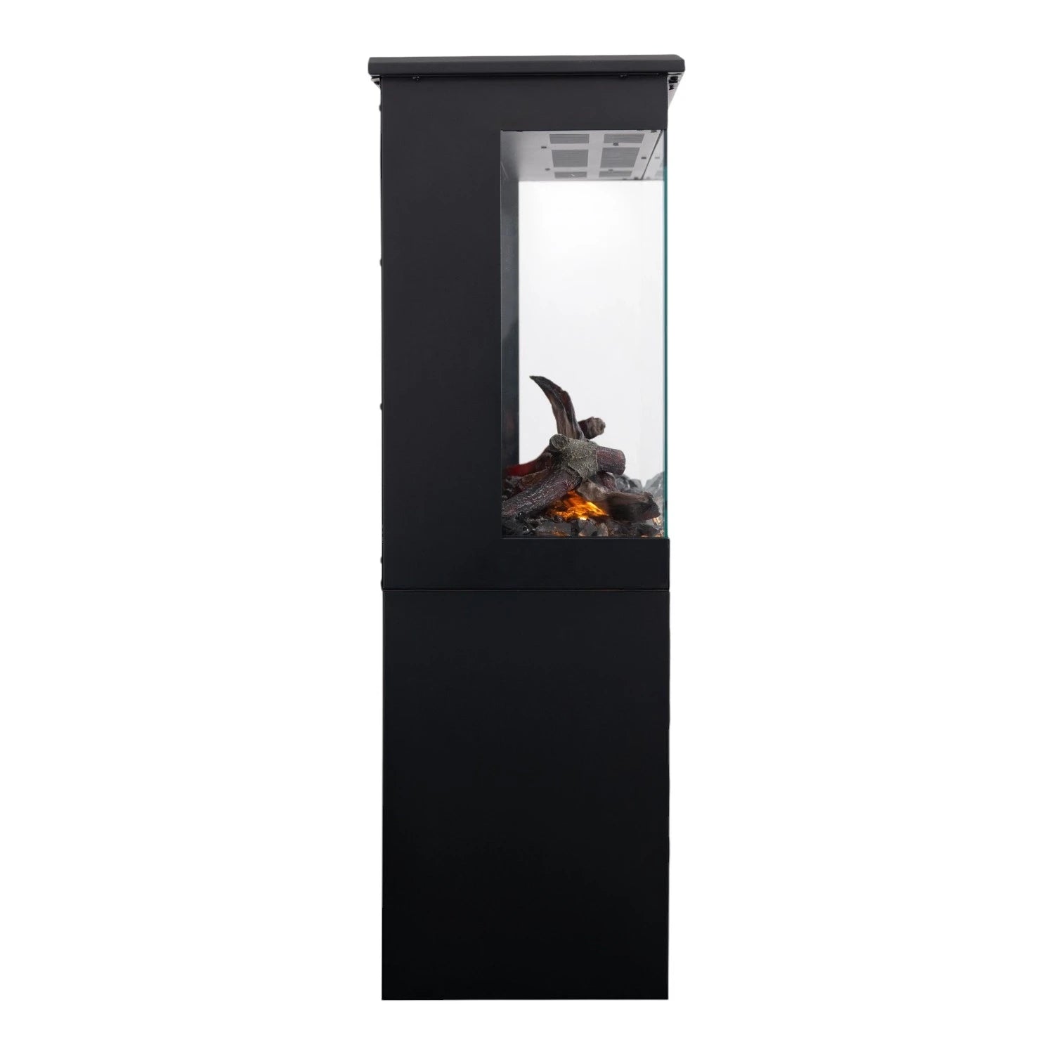 Tower 71 Electric Fireplace with Log Storage