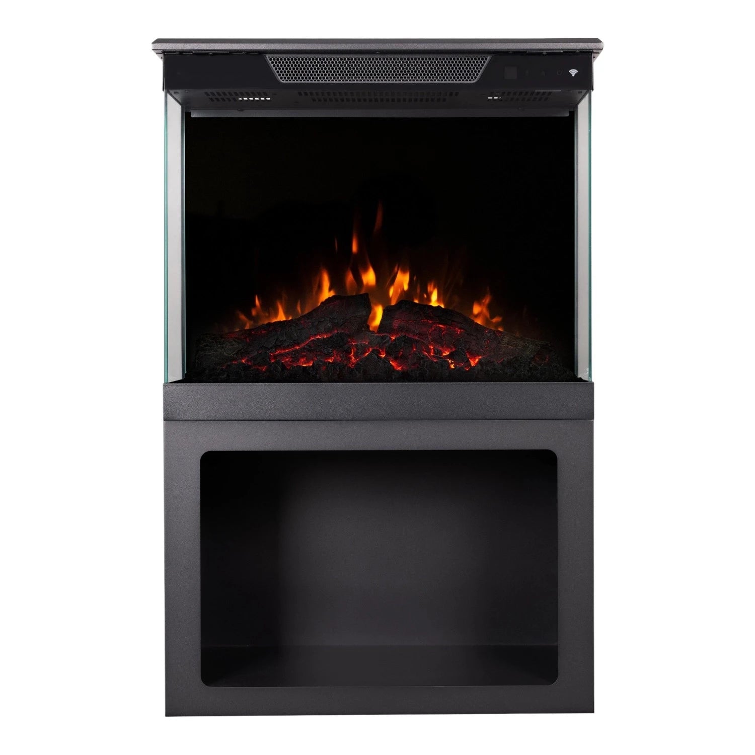 Lareira Elétrica Aflamo Tower + Suporte 76 cm