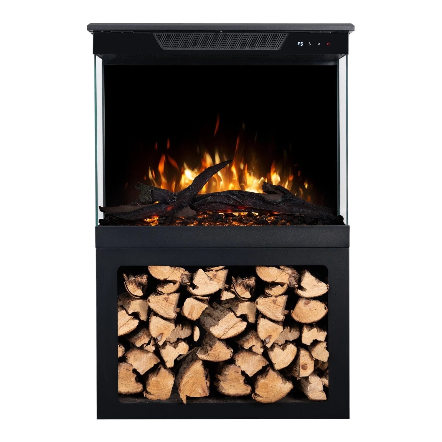 Lareira Elétrica Aflamo Tower + Suporte 76 cm
