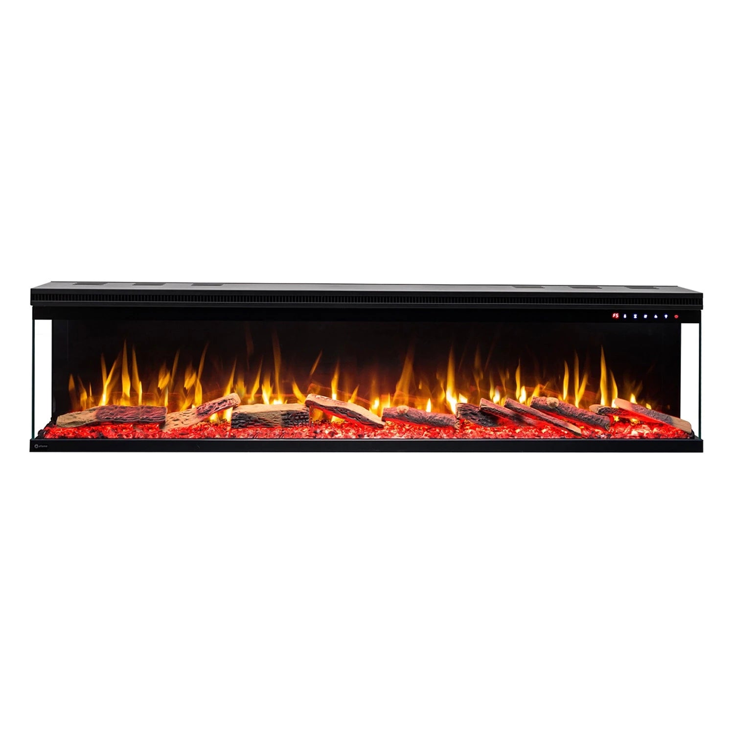 Aflamo Unique 166 cm black wall-mounted electric fireplace