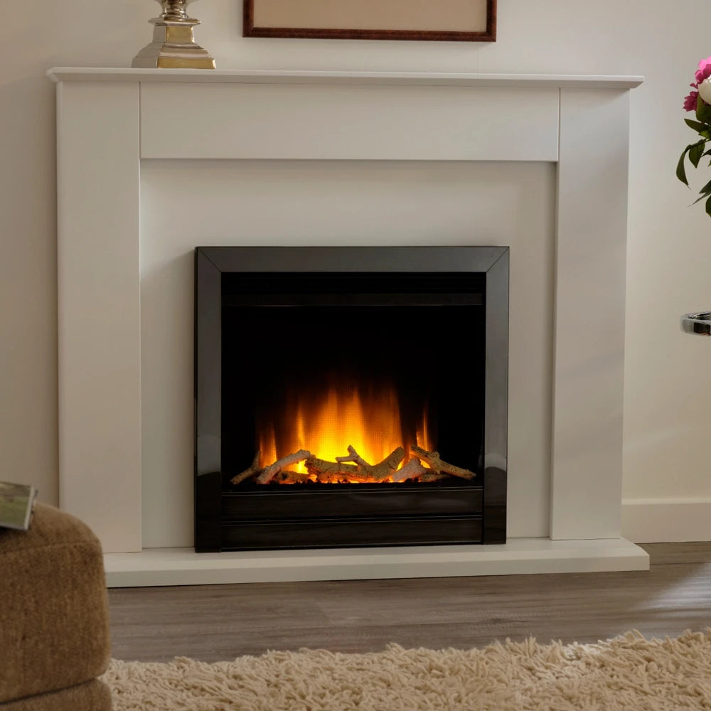 Arlo Built-In Electric Fireplace in Black