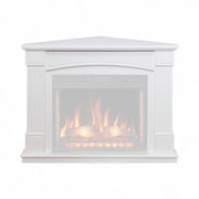 Boston Corner Fireplace Mantel – White (Frame Only)