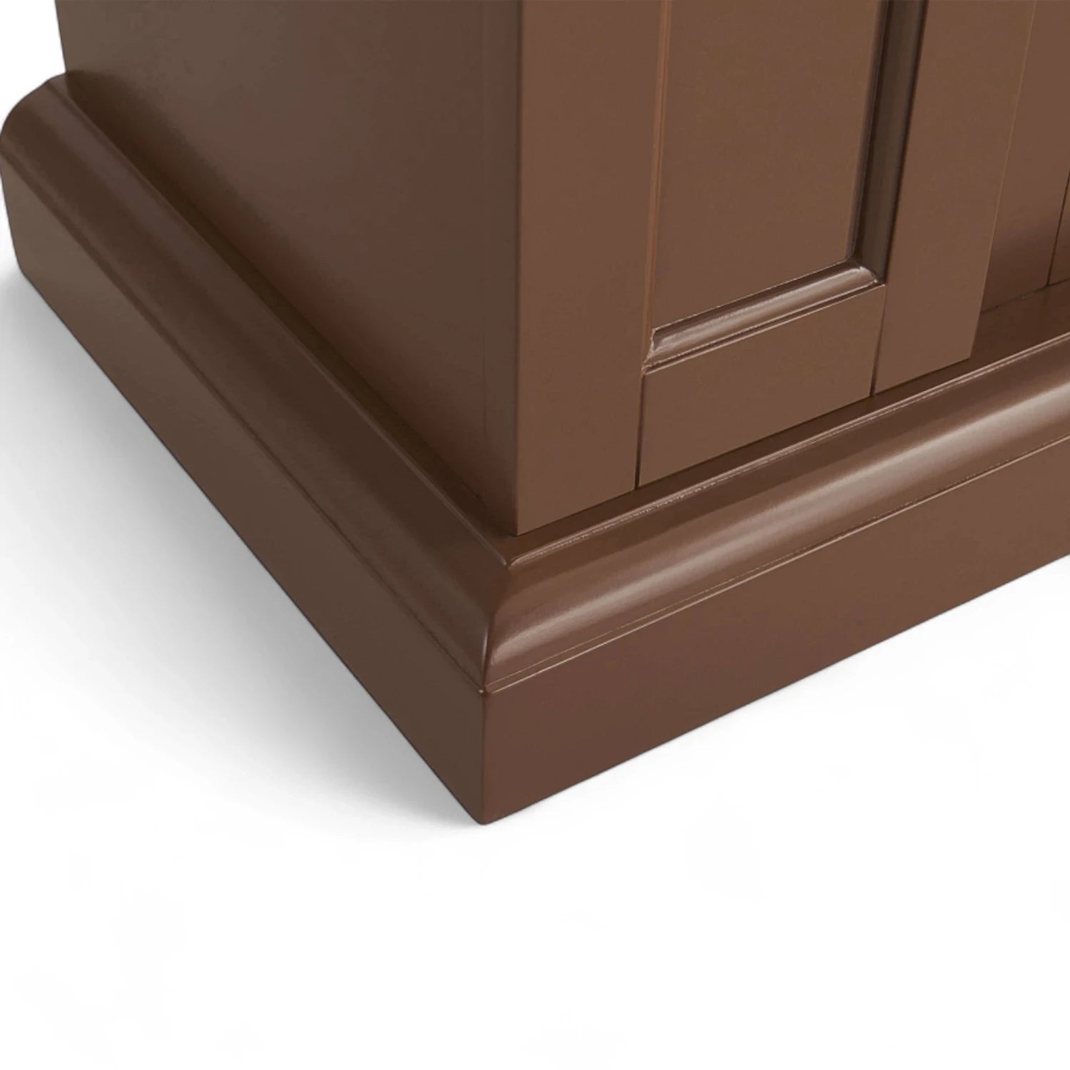 Linz 2-in-1 Electric Fireplace – Brown