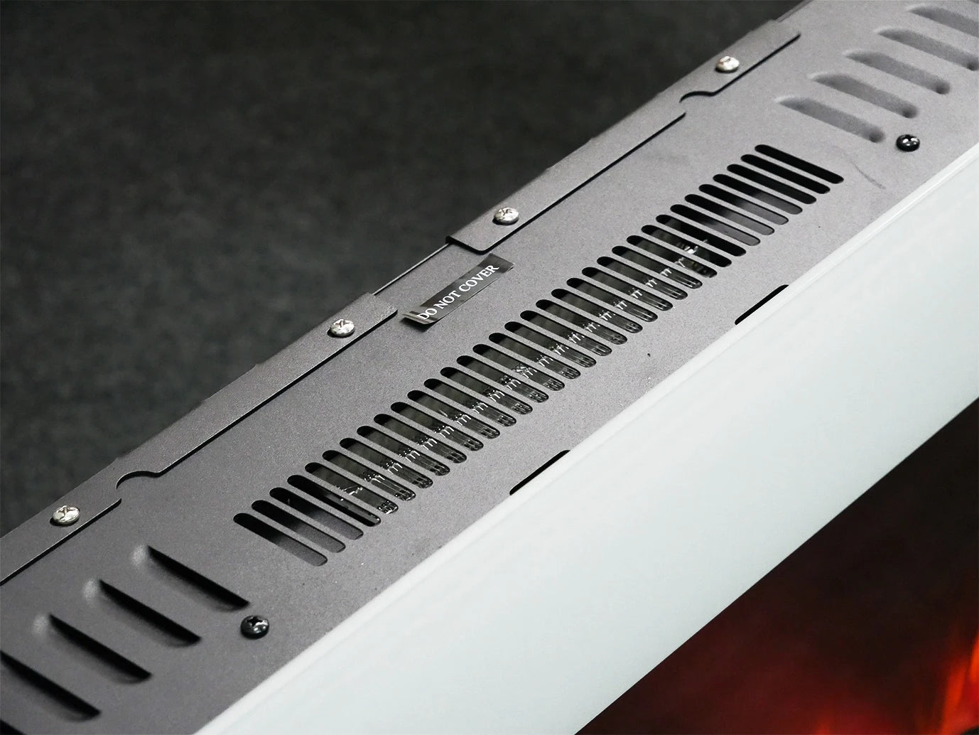 Azurite Electric Fireplace - White - 127 cm