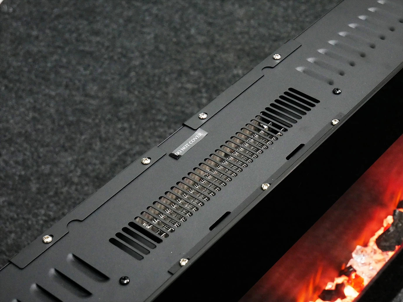 Azurite 182 cm - Wall-mounted electric fireplace from ScandiFlames Electric