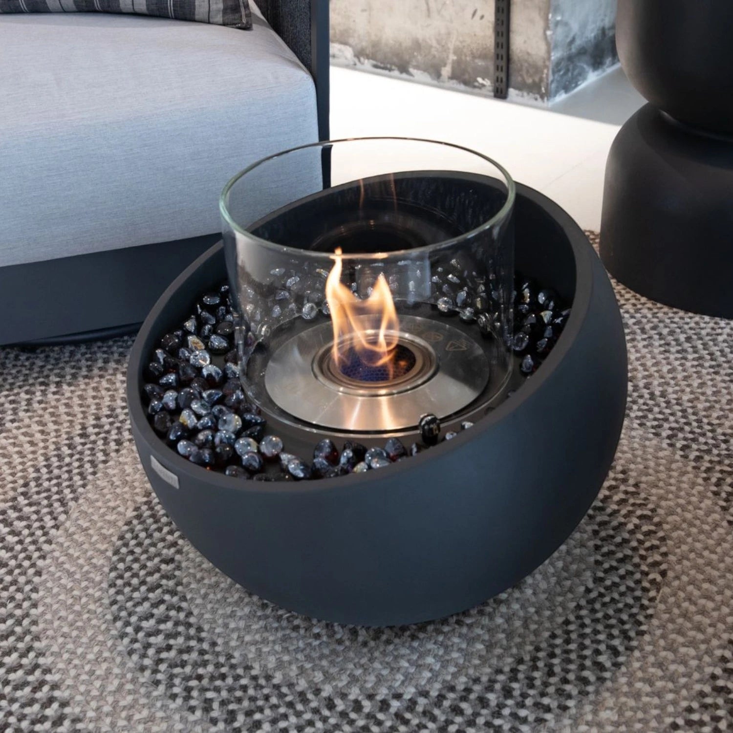 FIRENZE Taça de Bioetanol S – Preto Ardósia