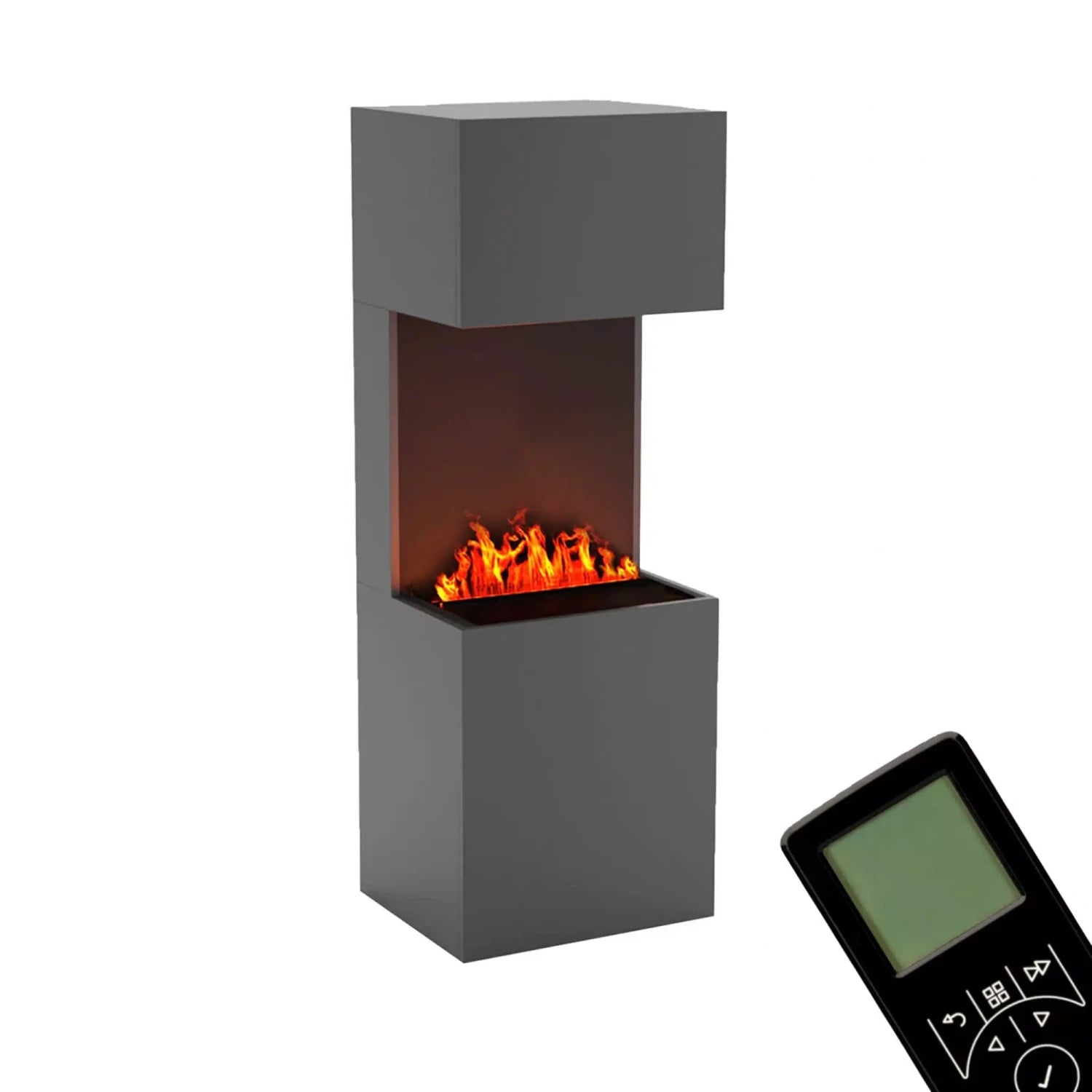 Beethoven Cinza - OMC 600 | Lareira a Vapor de Água Independente