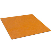 Corten steel base plate for garden fireplaces