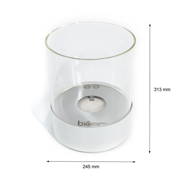 Southwark White - Round Tabletop Bioethanol Fireplace