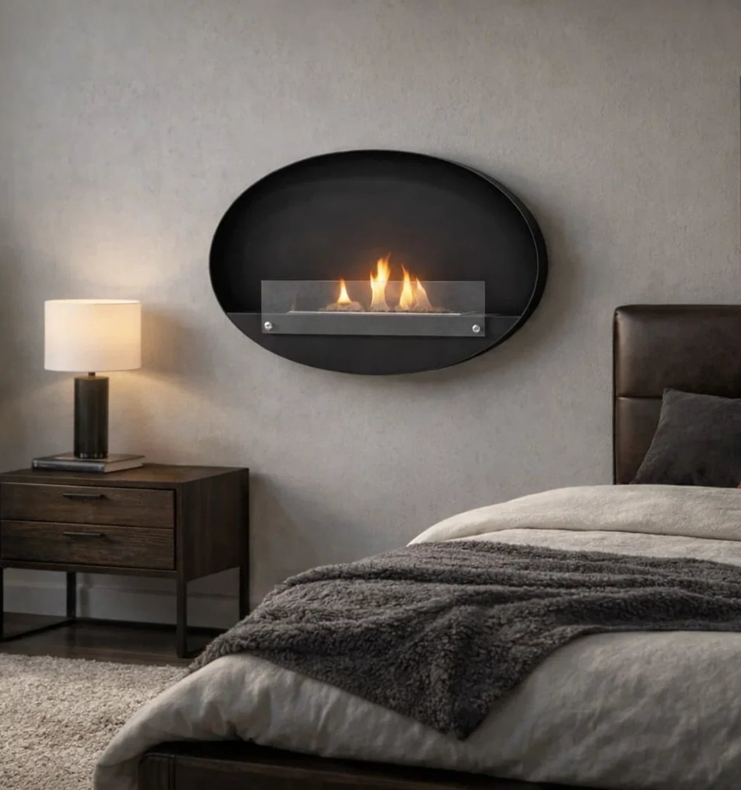 Maryland - Lareira Slim Oval Suspensa