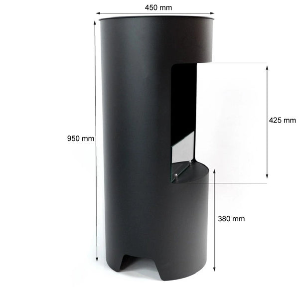 Montgomery Black - Open Bioethanol Wood-stove