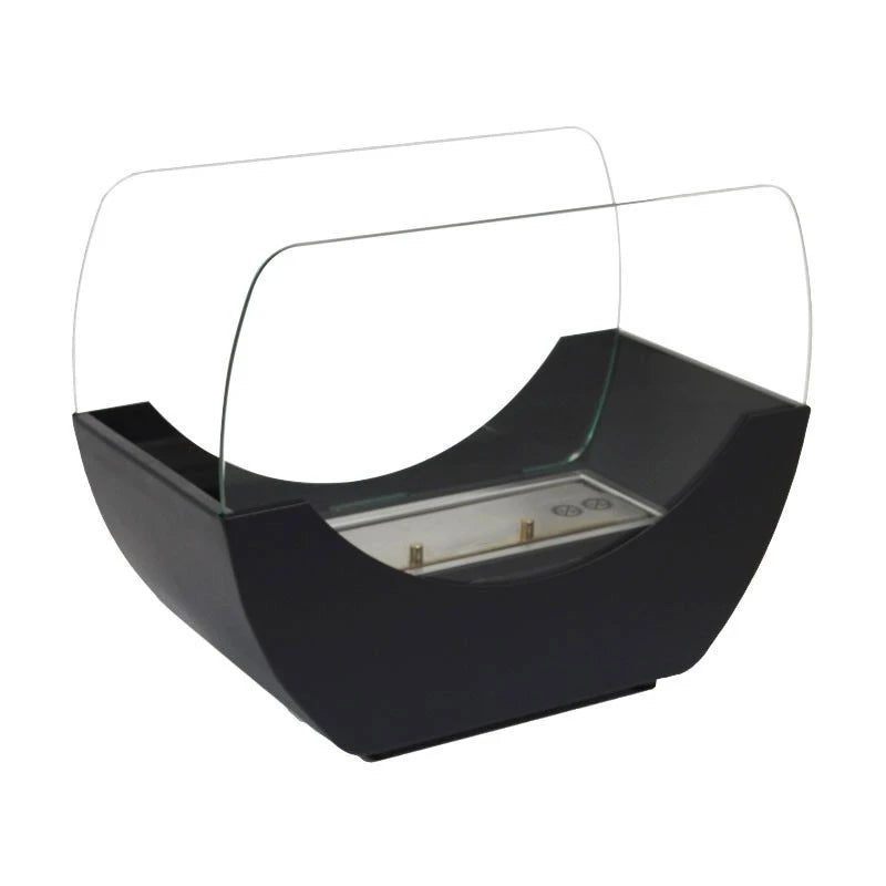 Lareira a Bioetanol de Mesa em Berço - Preto