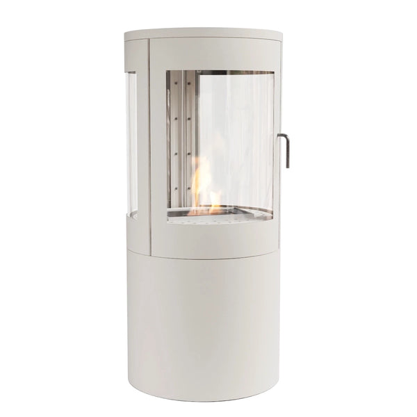 Columbus White - Bioethanol Stove with 360 view