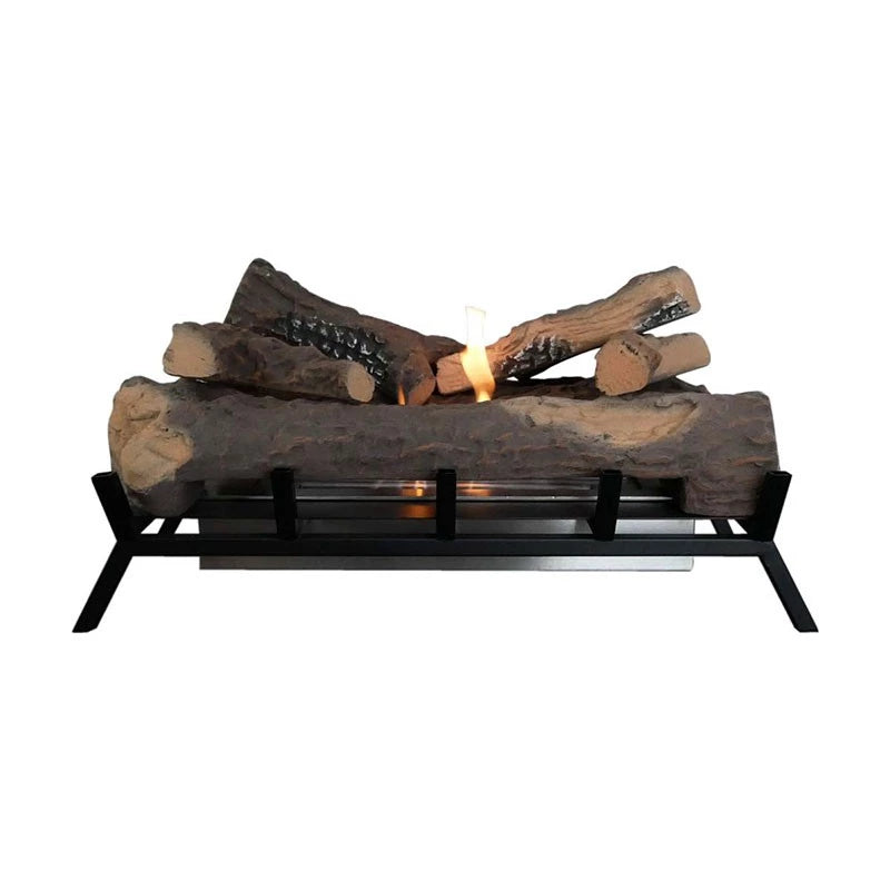 Queimador com Grelha e Troncos Decorativos - 60 cm