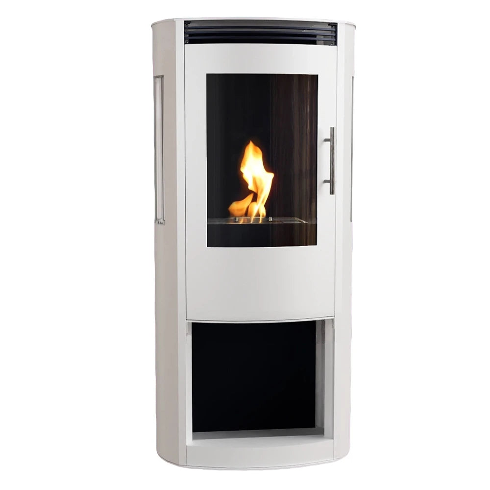 Lincoln - Bioethanol Wood-burning stove - White