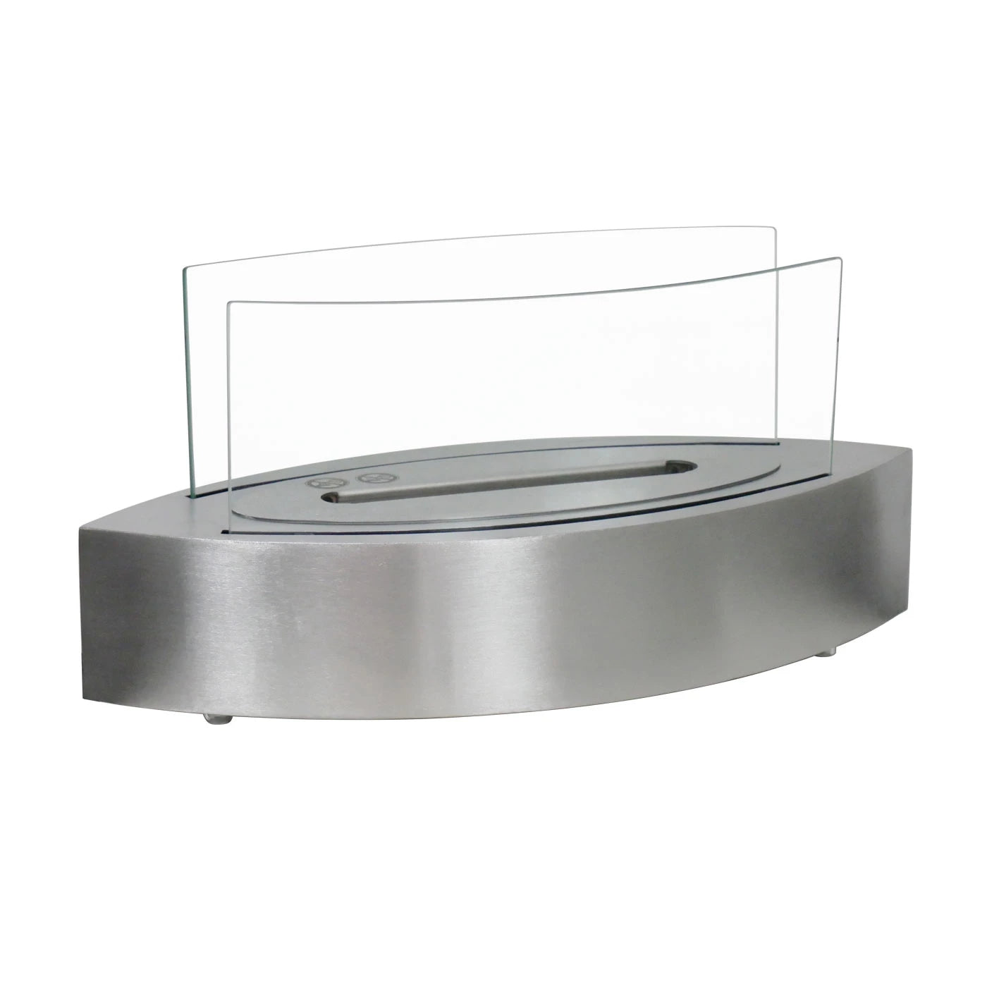Lareira de Bioetanol Oval de Mesa - Aço