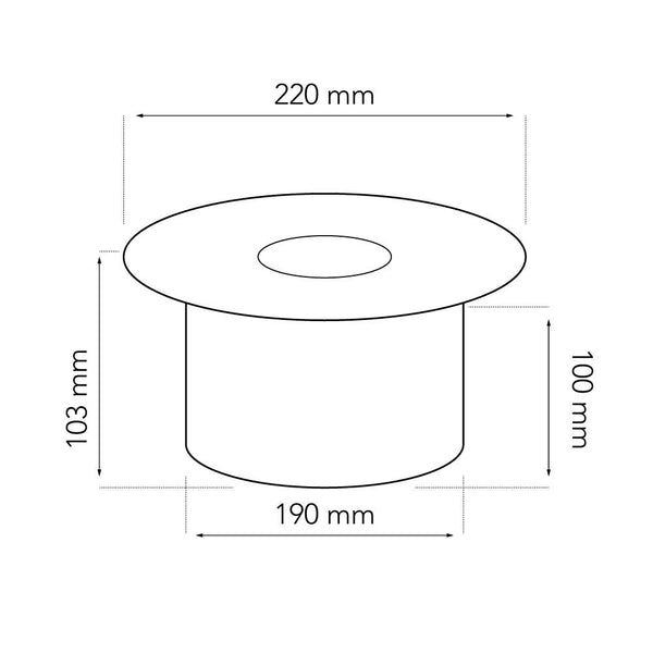 Queimador a Bioetanol Redondo 2,5L - Ø: 19 cm
