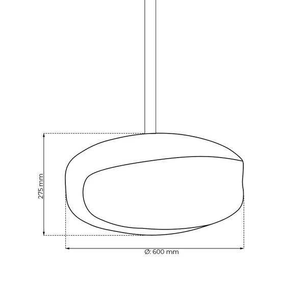 Oxide UFO-60 Ceiling-mounted Bio Fireplace