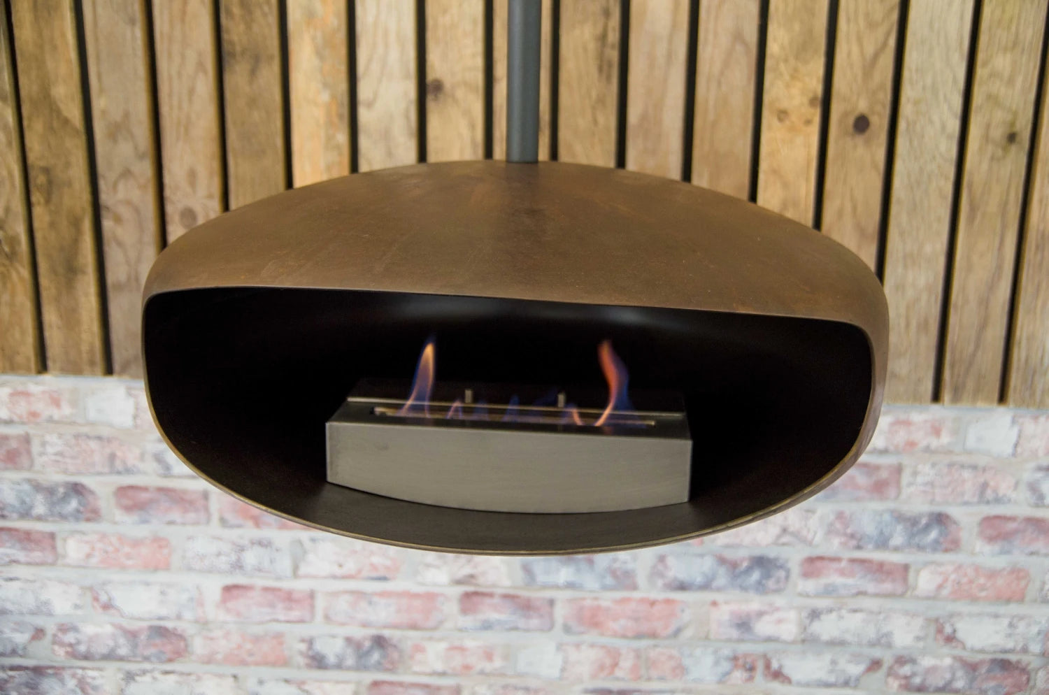 Hein and Haugaard Oxide UFO-60 ceiling-mounted bio fireplace