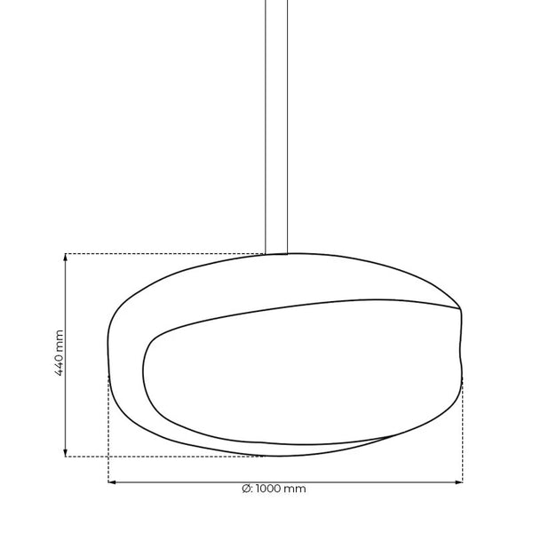 Gigas-100 Ceiling Hanging Bioethanol Fire