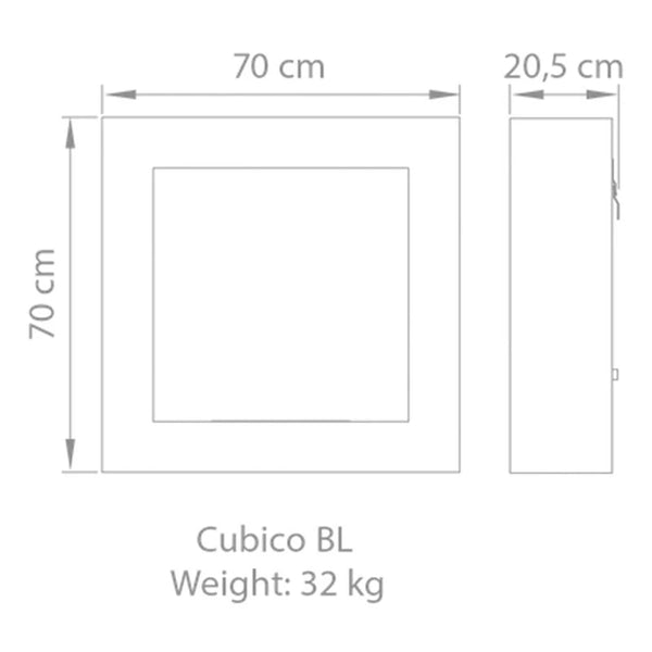 Safretti Cubico BL - Aço Escovado