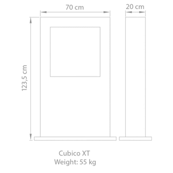 Safretti Cubico XT - Brushed Stainless Steel
