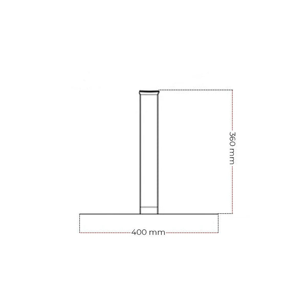 Cocoon Pedestal Base - Matte Black
