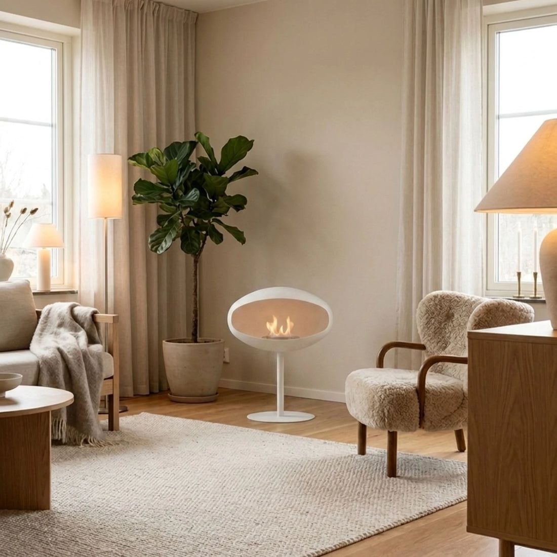 Cocoon Pedestal - Branco