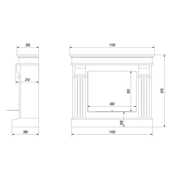 Cromer - Freestanding Bioethanol Fireplace
