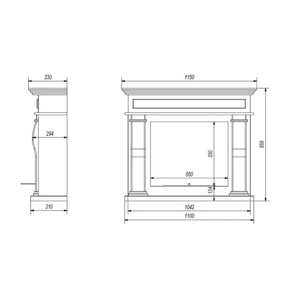 Chorleywood - Freestanding Bioethanol Fireplace