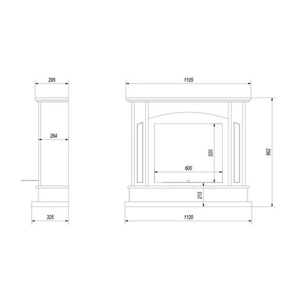 Caistor - Freestanding Bioethanol Fireplace