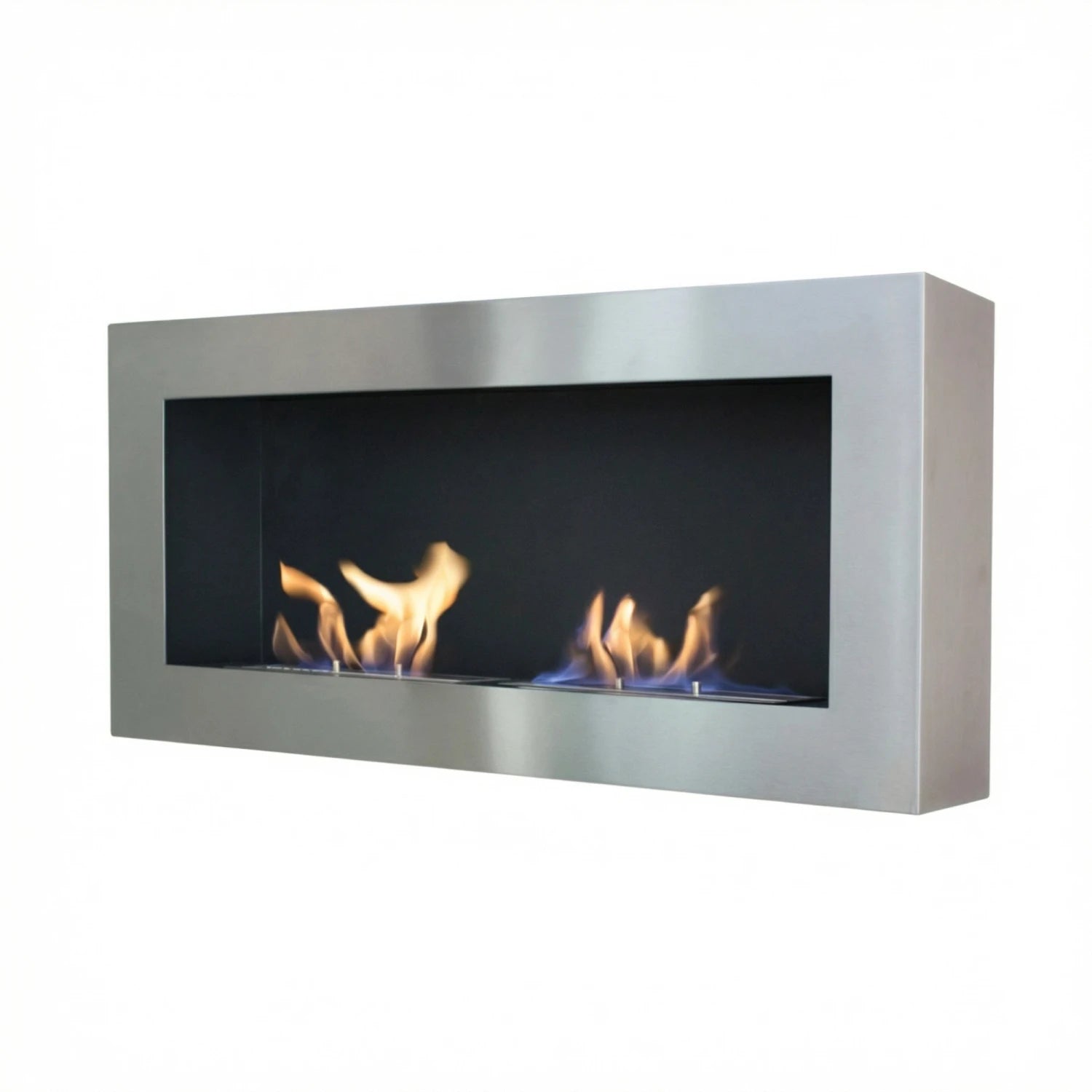 Large Steel Wall Mounted Bioethanol Fireplace